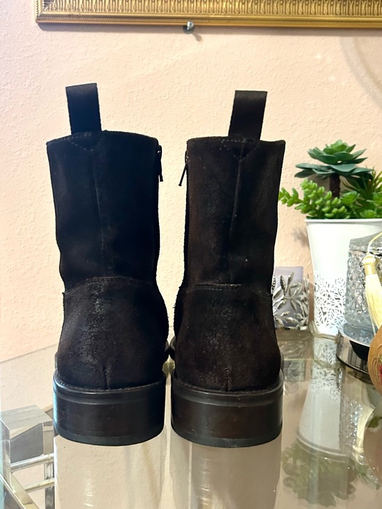 To Boot New York Adam Derrick Mens Brown Suede Side Zip Boots 10.5 Made in Italy To Boot New York Adam Derrick Brown Leather Side Zip Boots  main image 4